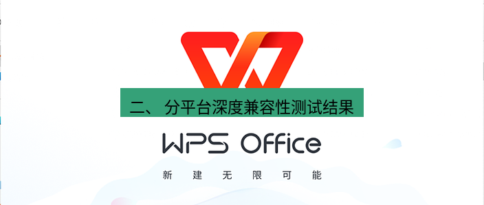 wps官网 二、 分平台深度兼容性测试结果