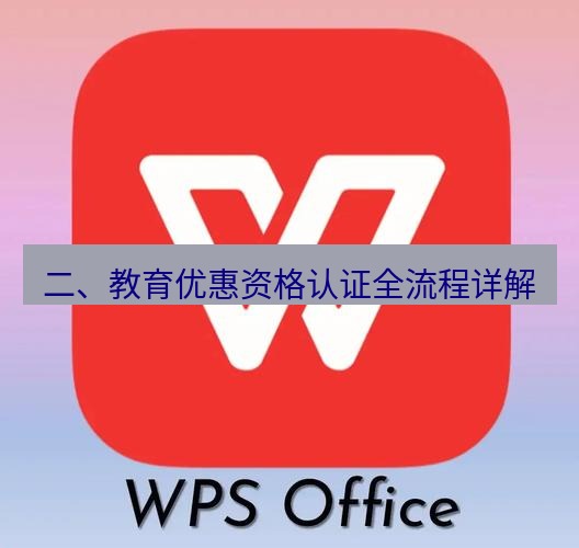 wps官网 二、教育优惠资格认证全流程详解