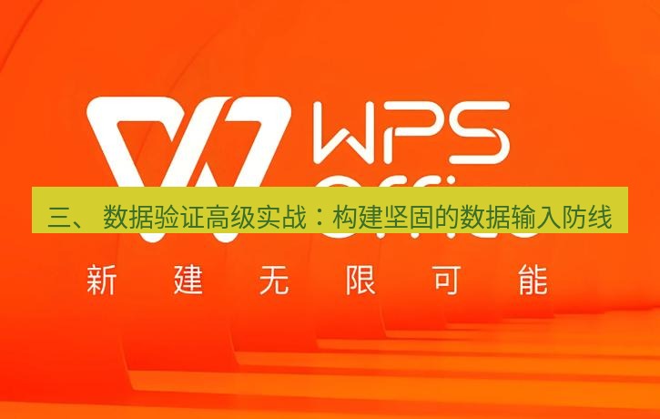 wps官网 三、 数据验证高级实战：构建坚固的数据输入防线