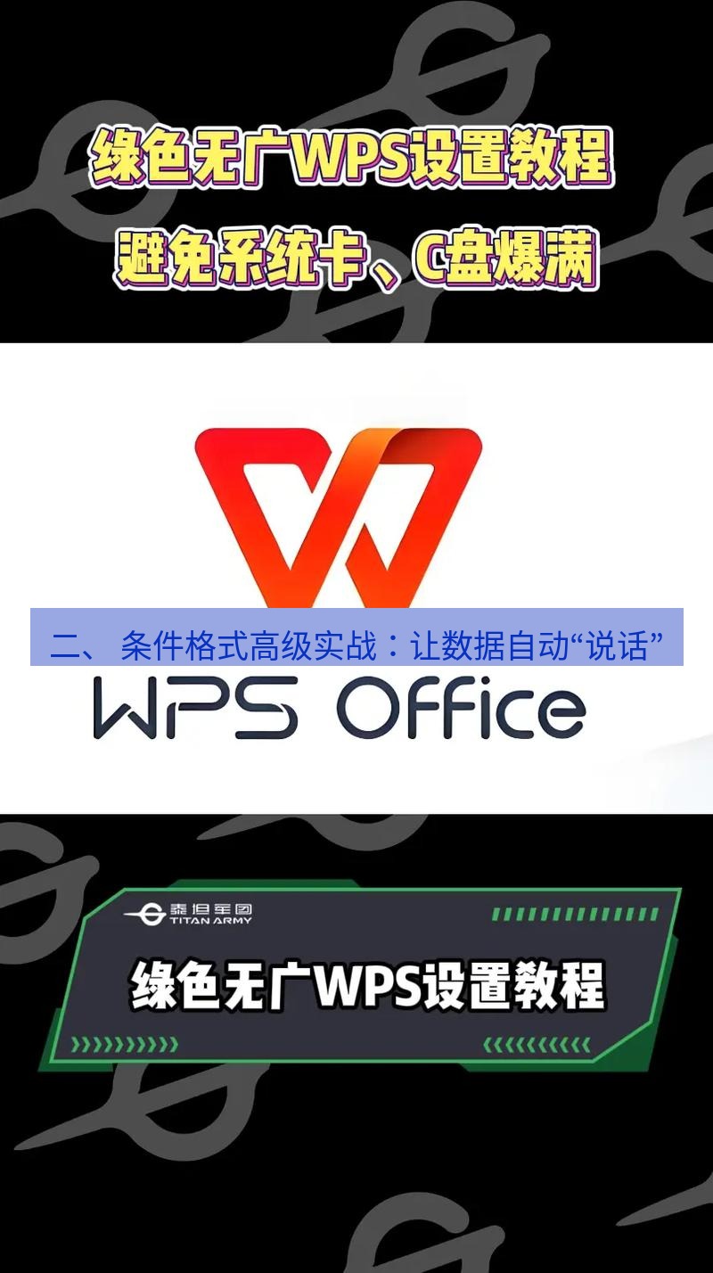wps官网 二、 条件格式高级实战：让数据自动“说话”
