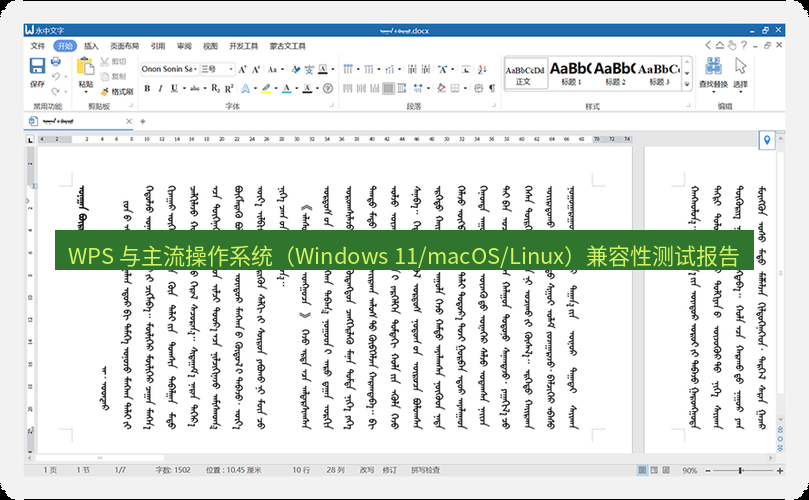 wps官网 WPS 与主流操作系统（Windows 11/macOS/Linux）兼容性测试报告