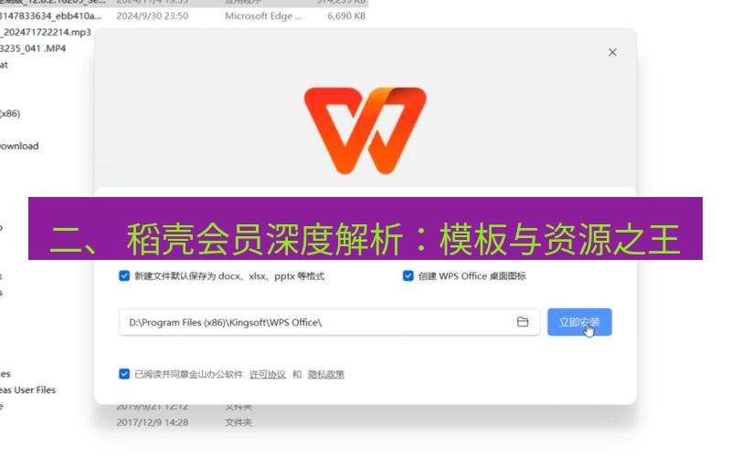 wps官网 二、 稻壳会员深度解析：模板与资源之王