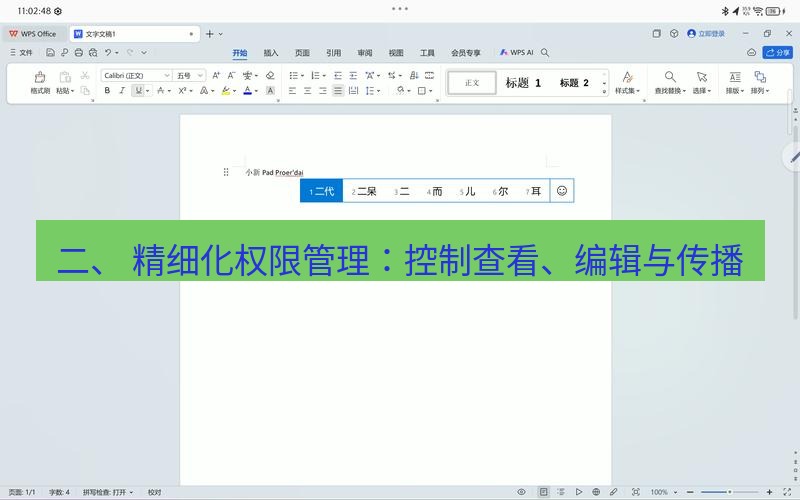 wps官网 二、 精细化权限管理：控制查看、编辑与传播