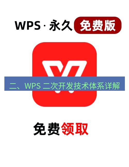 wps官网 二、WPS 二次开发技术体系详解