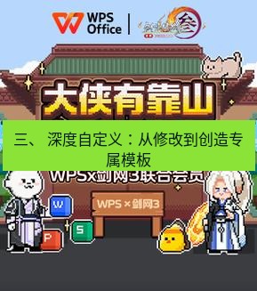 wps官网 三、 深度自定义：从修改到创造专属模板