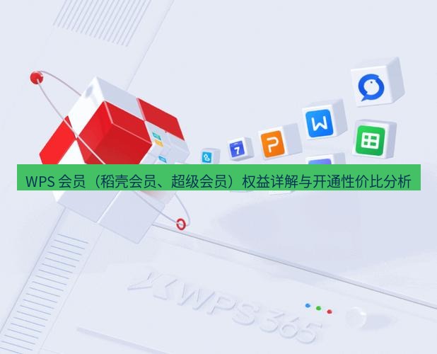 wps官网 WPS 会员（稻壳会员、超级会员）权益详解与开通性价比分析