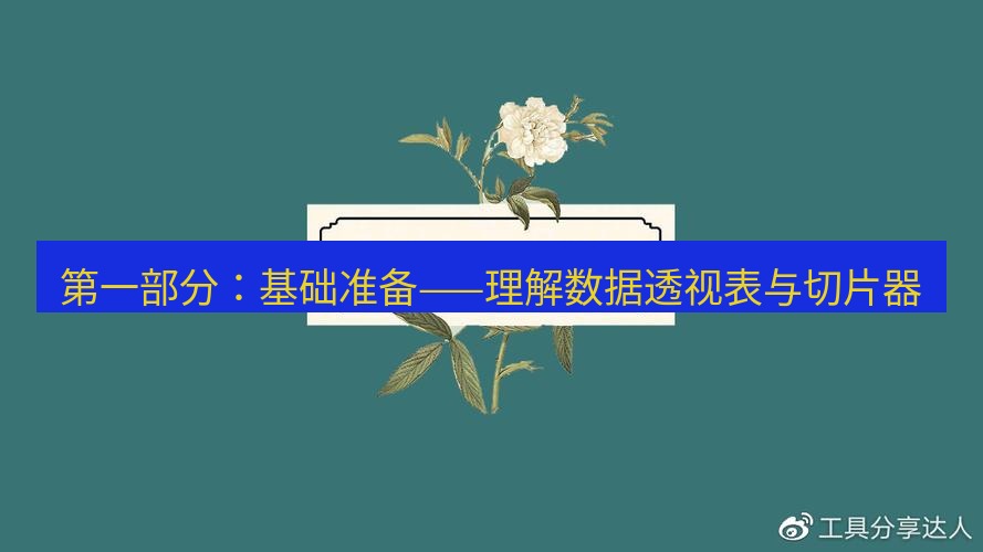 wps官网 第一部分：基础准备——理解数据透视表与切片器