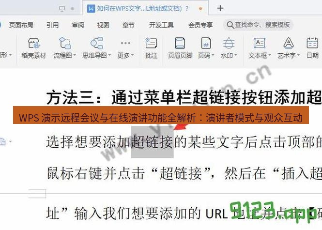 wps官网 WPS 演示远程会议与在线演讲功能全解析：演讲者模式与观众互动