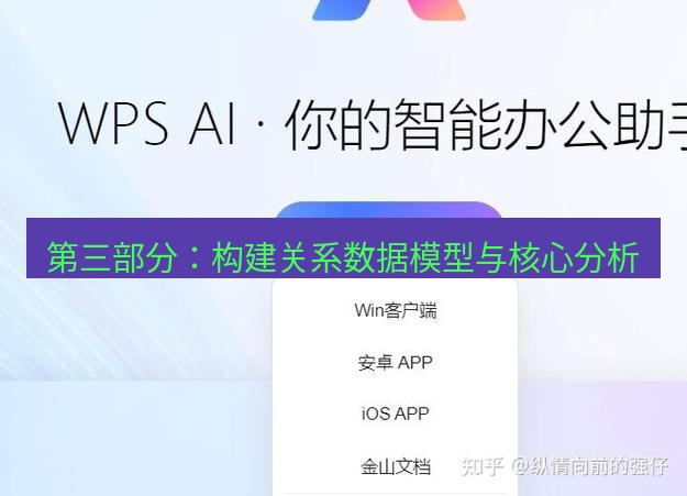 wps官网 第三部分：构建关系数据模型与核心分析