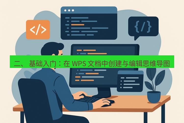 wps官网 二、 基础入门：在 WPS 文档中创建与编辑思维导图